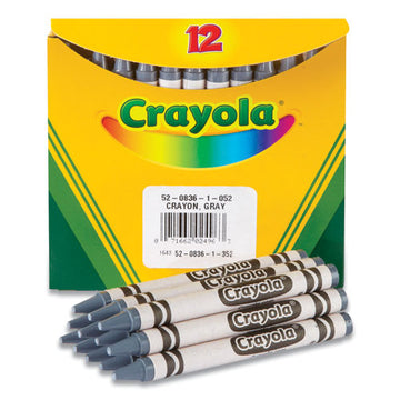Crayola® Bulkl Crayons, Gray, 12-box freeshipping - TVN Wholesale